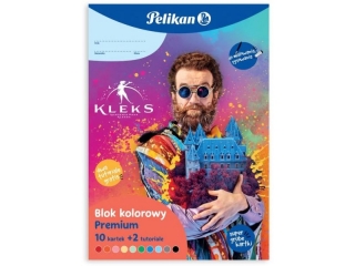 BLOK KREATYWNY KOLOROWY KLEKS 10+2TUTOR. [opakowanie=10szt]