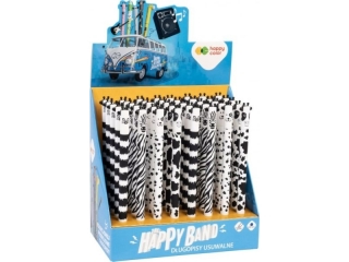 Display - Długopis wymazywalny Blackxwhite, 0.5mm, niebieski, 40 szt., Happy Color