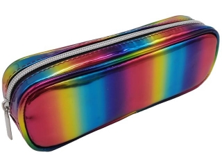 Piórnik saszetka tuba z 1 zamkiem, Metallic, Happy Color