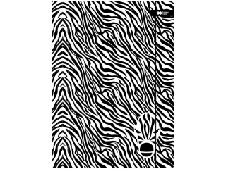 Teczka kartonowa z gumk, BlackxWhite, Zebra, 24x31cm, Happy Color [opakowanie=10szt]