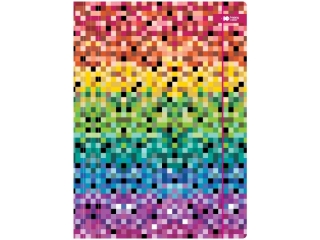Teczka kartonowa z gumk, PIXI, rainbow, 24x31cm, Happy Color [opakowanie=10szt]
