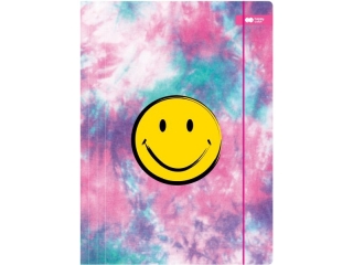 Teczka kartonowa z gumk, SMILE, rowy, 24x31cm, Happy Color [opakowanie=10szt]