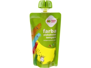 Farba plakatowa tempera, 100ml, żółty, Happy Color
