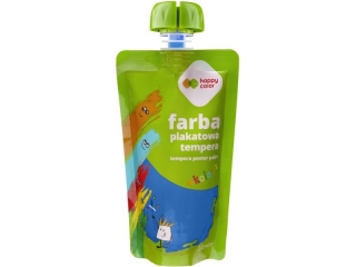 Farba plakatowa tempera, 100ml, niebieski, Happy Color