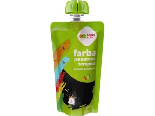 Farba plakatowa tempera, 100ml, czarny, Happy Color