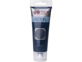 Farba akrylowa 75ml, błękit pruski, Happy Color