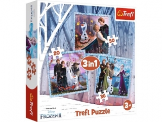 Puzzle "3w1 - Magiczna opowieść" / Disney Frozen 2 34853