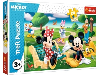 Puzzle "24 Maxi - Myszka Miki w gronie przyjaciół" / Disney Standard Characters