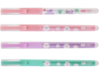Dugopis wymazywalny Pearl Flower, 0, 5 mm, niebieski, Happy Color [opakowanie=12szt]