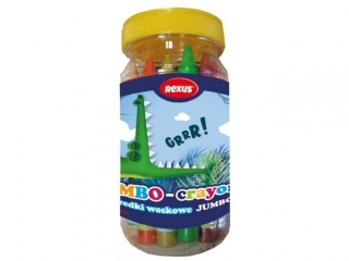KREDKI JUMBO WOSKOWE 20kol. w kubeczku REXUS