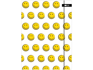 Teczka kartonowa z gumk, FUN, biaa, 24x31cm, Happy Color [opakowanie=10szt]