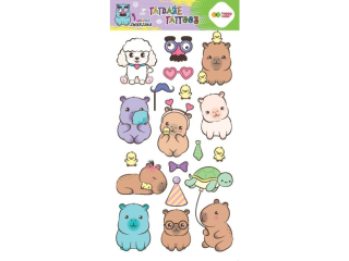 Tatua�e zmywalne PIXI PLANET, rozm. 100x200 mm, Happy Color [opakowanie=10szt]