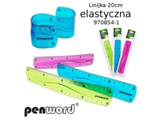 LINIJKA 20cm ELASTYCZNA 970845-1 [opakowanie=24szt](SZPSH)
