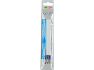 Wkłady do długopisu automatycznego, wymazywalne, 0.5mm, niebieskie, 3 szt. w etui, Happy Color