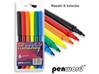 MAZAKI 6 KOLORÓW (SZPSH)