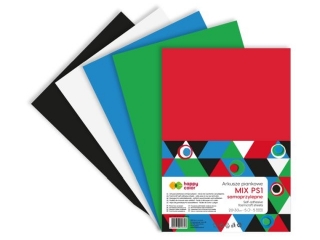 Arkusze piankowe samoprzylepne A4, 5 ark, MIXA1, Happy Color