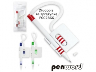 DŁUGOPIS ZE SPRĘŻYNKĄ P002866