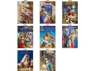 Laurka B6 z brokatem Gwiazdka religijne zest. 234 Religia