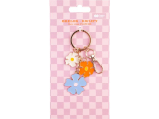 Brelok BLOOM kwiatki, 13, 5x4, 5cm, Happy Color [opakowanie=3szt]