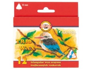 KIN KREDKI TRIO WAX JUMBO AKWARELOWE 8252/2 12 KOL. 10 MM