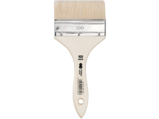 P�dzel hobby, szczecina, p�aski 100mm, Hobby Color [opakowanie=12szt]
