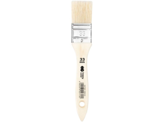 P�dzel hobby, szczecina, p�aski 33mm, Hobby Color [opakowanie=12szt]