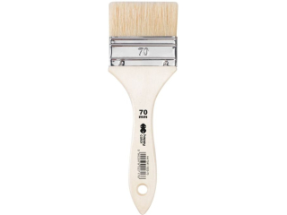 P�dzel hobby, szczecina, p�aski 70mm, Hobby Color [opakowanie=12szt]