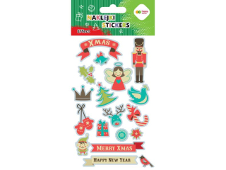 Naklejki EFFECT-Xmas, 10x20cm, Happy Color [opakowanie=5szt]