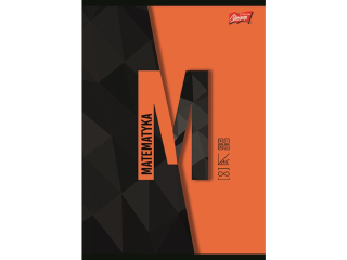 Zeszyt matematyka ze �ci�g� A5 60 kartek krata ok�adka laminowana lakier miejscowy UV 70 g/m2   [opakowanie=10szt]