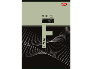 Zeszyt fizyka ze �ci�g� A5 60 kartek krata ok�adka laminowana lakier miejscowy UV 70 g/m2   [opakowanie=10szt]