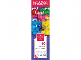 KIN PLASTELINA 1315S1 10 KOLORÓW 200G OP. KARTONOWE