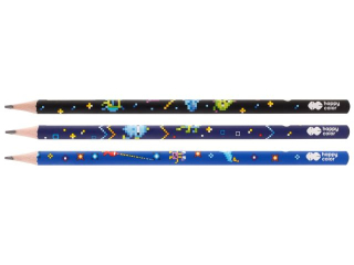 Owek trjktny, 2B, Pixi Planet, Happy Color [opakowanie=24szt]