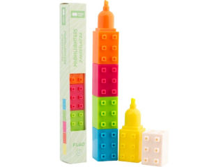 Zakrelacze Blocks, 5 kolorw fluo, Happy color