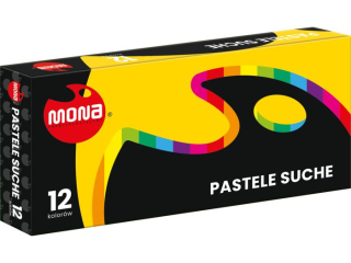 Pastele suche 12 kolor�w MONA [opakowanie=12szt]