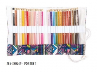 KIN KREDKI POLYCOLOR 3800 24 KOL. W KOLOROWYM ETUI PORTRET