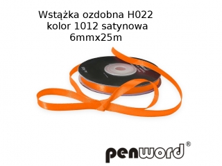 WSTKA OZDOBNA H022 KOL. 1012 SATYNOWA 6mmx25m [opakowanie=5szt]