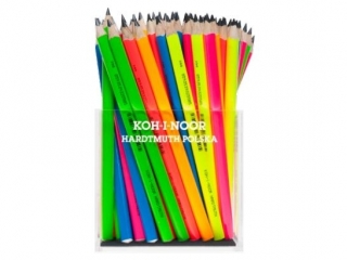 KIN OŁÓWKI GRAFITOWE 1870/B TRIOGRAPH MIX FLUO 120 SZT. + EKSPOZYTOR
