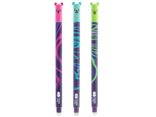 Dugopis wymazywalny Magic Sky (Uszaki), 0.5mm, niebieski, Happy Color [opakowanie=12szt]