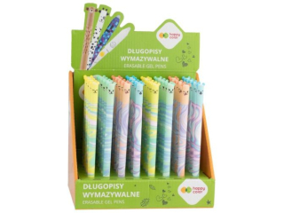Display - Dugopis wymazywalny Pastel Twist (Uszaki), 0.5mm, niebieski, 40 szt, Happy Color