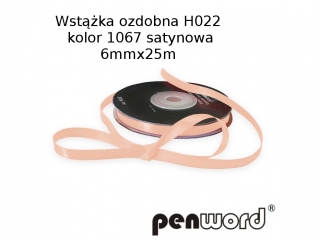 WSTKA OZDOBNA H022 KOL. 1067 SATYNOWA 6mmx25m [opakowanie=5szt]