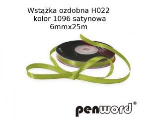 WSTKA OZDOBNA H022 KOL. 1096 SATYNOWA 6mmx25m [opakowanie=5szt]