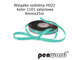 WSTKA OZDOBNA H022 KOL. 1101 SATYNOWA 6mmx25m [opakowanie=5szt]
