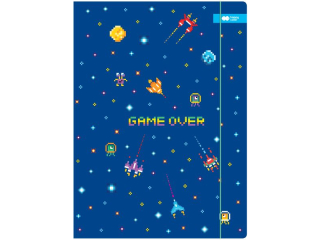 Teczka kartonowa z gumk, Pixi Planet, Statki, 24x31cm, Happy Color [opakowanie=10szt]
