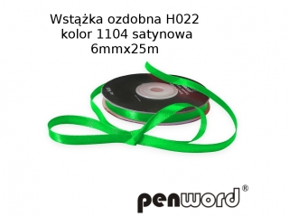 WSTKA OZDOBNA H022 KOL. 1104 SATYNOWA 6mmx25m [opakowanie=5szt]