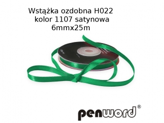 WSTKA OZDOBNA H022 KOL. 1107 SATYNOWA 6mmx25m [opakowanie=5szt]
