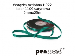 WSTKA OZDOBNA H022 KOL. 1109 SATYNOWA 6mmx25m [opakowanie=5szt]