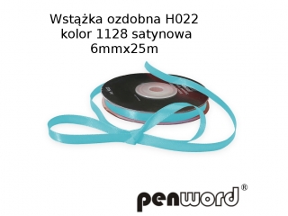 WSTKA OZDOBNA H022 KOL. 1128 SATYNOWA 6mmx25m [opakowanie=5szt]