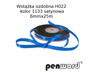 WSTKA OZDOBNA H022 KOL. 1133 SATYNOWA 6mmx25m [opakowanie=5szt]