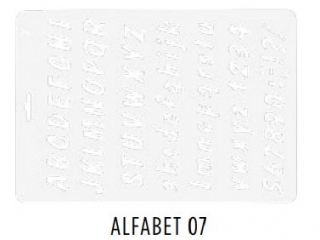 KIN SZABLON ALFABET 07