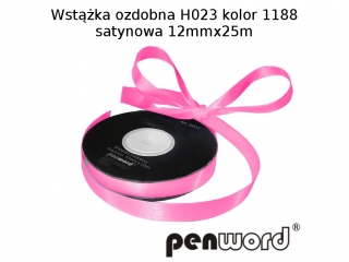 WSTKA OZDOBNA H023 KOL. 1188 SATYNOWA 12mmx25m [opakowanie=5szt]